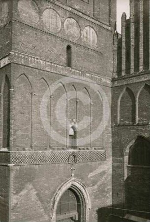 Südseite des Westturms der Johanniskirche Danzig
