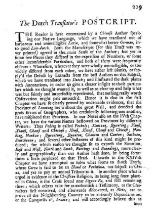 The Dutch translatorf's postcript