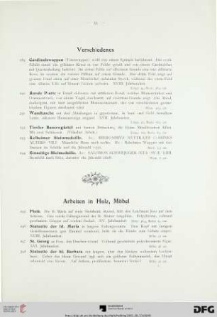 Verschiedenes (Nr. 289-294)