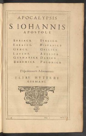 Apocalypsis S. Johannis Apostoli.