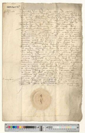 Präsentation an Propst Jacob Schomaker für eine Commende am Mauritii Altar zu St. Lamberti [lat].