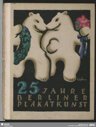 25 Jahre Berliner Plakatkunst [Titelblatt]