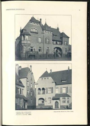 Tafel 14: Marktbrunnen für ein Landstädtchen. Wohnhaus