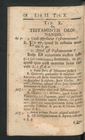 Tit. X. De Testamentis Ordinandis