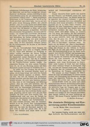 2: Die chemische Reinigung und Konservierung antiker Kunstdenkmäler [2]