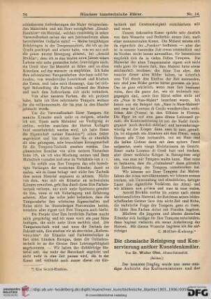 2: Die chemische Reinigung und Konservierung antiker Kunstdenkmäler [2]