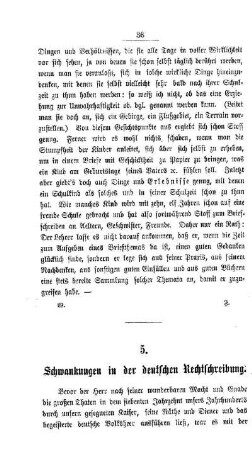 Schwankungen in der deutschen Rechtschreibung