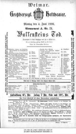 Wallensteins Tod