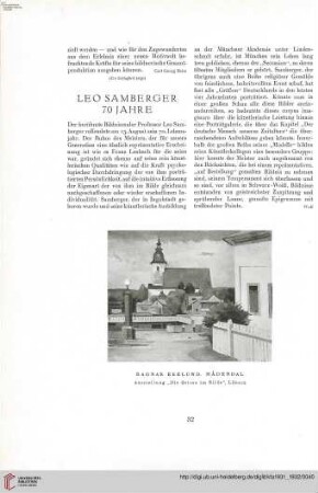 47: Leo Samberger : 70 Jahre