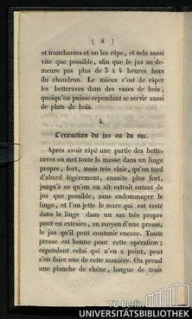 4. L'extraction du jus ou du suc