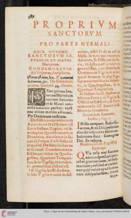 Proprium Sanctorum