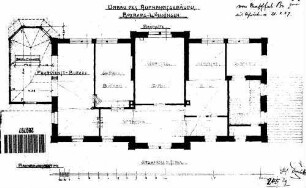 Boxberg-Wölchingen: Empfangsgebäude Grundriss 1.Stock