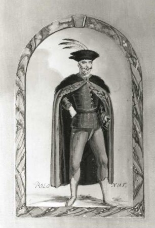Polonus (Pole) : Polonus (Pole). Illustration aus dem Skizzenbuch "Nationes", Deckfarbe ; 18,4 x 12 cm, 1601/1700