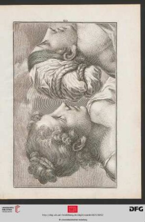 Taf. 40 [Kopfstudien nach Albano (Schraffur)]