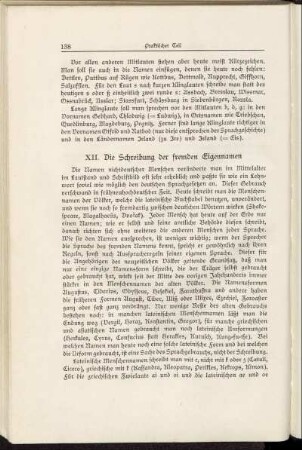 XII. Die Schreibung der fremden Eigennamen
