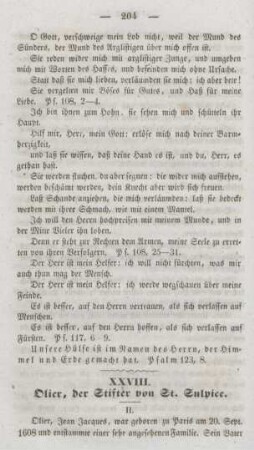 204-213 Olier, der Stifter von St. Sulpice : II.
