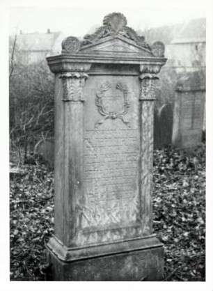 Wiesloch, HD; Jüdischer Friedhof, Grabstein