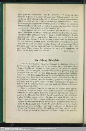 Die Festung Königstein