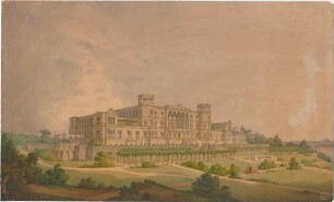 Voit, August von; Feldafing / Starnberger See (Bayern); Königliches Schloss (Königliche Villa) - Perspektive