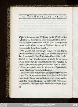 Die Emanzipation