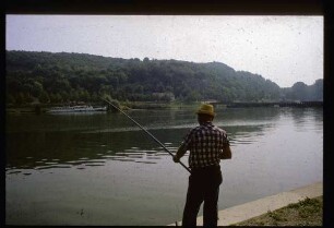 Angler am Rhein bei Sasbach