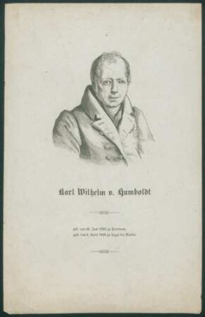 Karl Wilhelm v. Humboldt