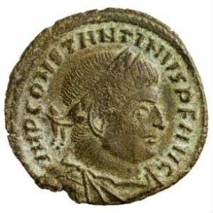Münze, Follis, Aes 3, 314 - 315 n. Chr.