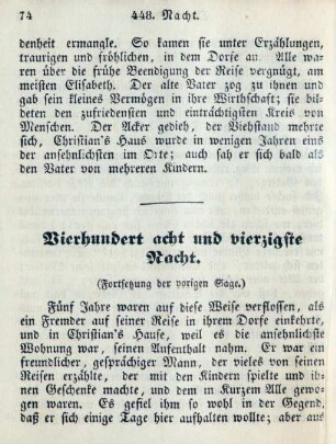 Vierhundert acht und vierzigste Nacht
