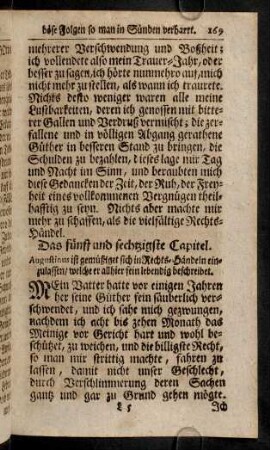 169-182, Das fünft und sechzigste Capitel. - Das siebenzigste Capitel.