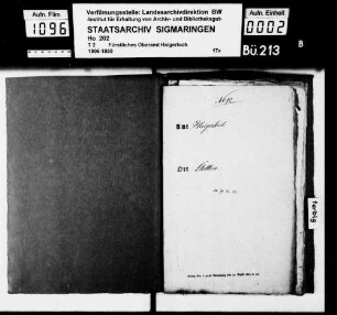 Rekrutierung des Jahrganges 1809 in Stetten bei Haigerloch, Trillfingen und Weildorf