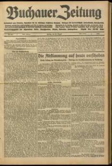 Buchauer Zeitung Volksblatt vom Federsee : Amtsblatt für die städt. Behörden Buchaus