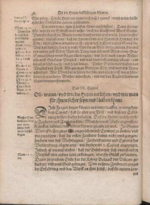 Das IX. Capitel. Ob/ wann/ vnd wie die Heren verletzen/ vnd wie man für ihnen sicher seyn vnd bleiben könne.
