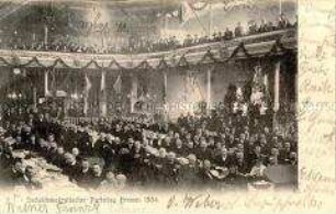 Ansicht vom SPD-Parteitag in Bremen 1904