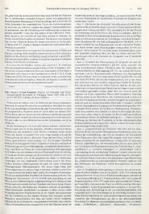 669-672 [Rezension] Satō, Migaku, Q und Prophetie