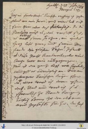 Brief (NL 7/IV B 67).