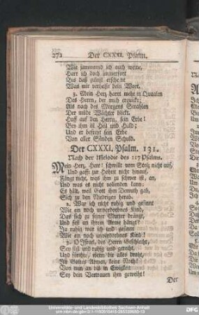 Der CXXXI. Pslam. 131.
