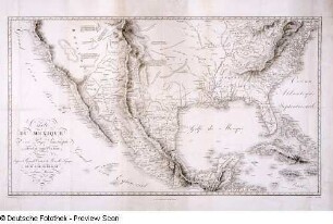 Carte du Mexique et des Pays Limitrophes