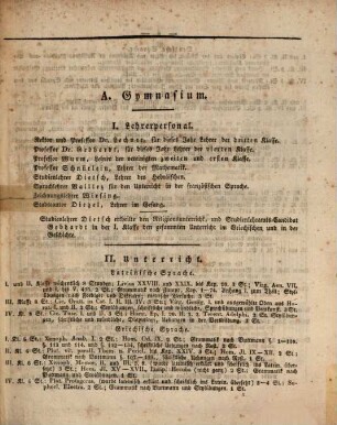 Jahres-Bericht von dem Königlichen Gymnasium und der Lateinischen Schule zu Hof : im Studienjahre .... 1834/35 (1835)