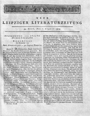 [Fortsetzung:] Ratio Educationis Publicae totiusque Rei Literariae per Regnum Hungariae et Provincias eidem adnexas. Budae (Ofen), typis et sumtibus Regiae Universitatis Hungariae. 1806. XX u. 315 Seiten sammt zwölf Tabellen. gr. 8. Mit einem Kupfer und einer Vignette.