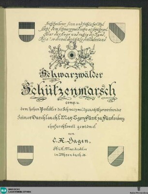 3 Schwarzwälder Schützenmarsch - Don Mus.Ms.Ded. 94|1