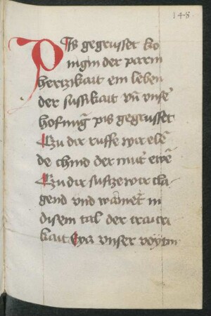 Hymnus 'Salve regina misericordiae', dt. Prosaübersetzung