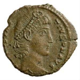 Münze, Aes 4, 347 - 348 n. Chr.