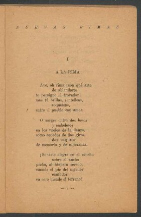 I - A la rima