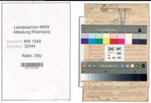Entnazifizierung Otto Rabe , geb. 11.08.1893 (Verwaltungsbeamter)