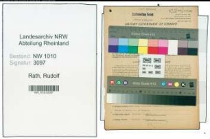 Entnazifizierung Rudolf Rath , geb. 17.01.1902 (Angestellter)