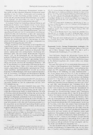 520-521 [Rezension] The synoptic gospels