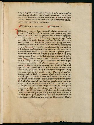 4r-6r, De effectu et utilitate aque. Capitulum V.