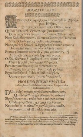 Prolusio epigrammatica.