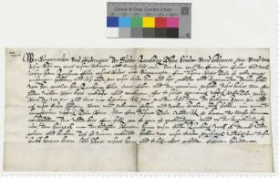 Bürgermeister und Ratsmannen verkaufen an Bürgermeister Lenhart Elver für 1000 Reichstaler eine Rente von 50 Talern.