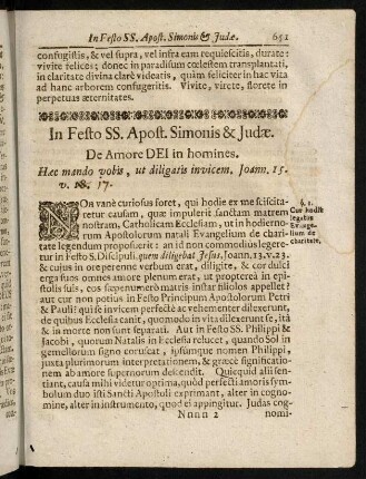 651-664, In Festo SS. Apostolorum Simonis & Judae. - In Festo S. Wolffgangi Episcopi Confessoris.